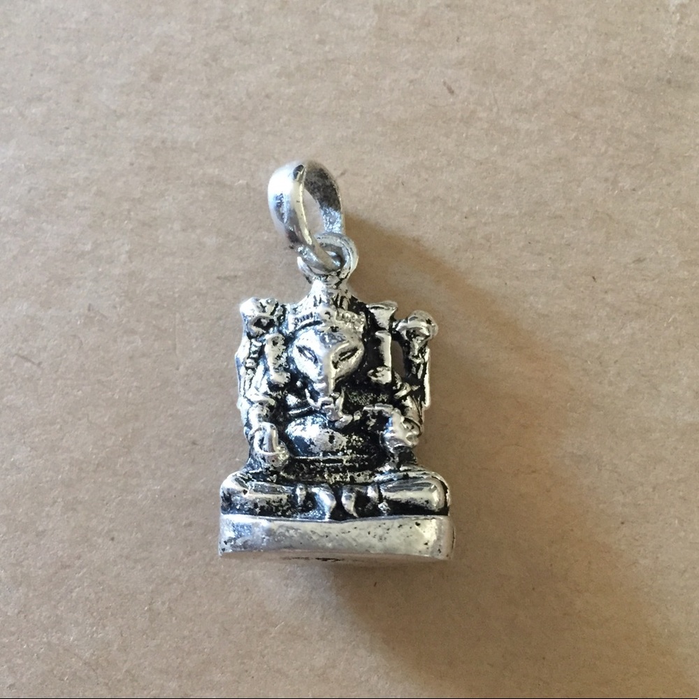 925 Ganesh charm Ganesha necklace silver Hindu